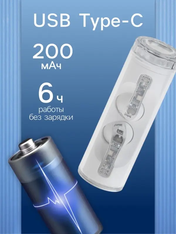 Наушники беспроводные YX11, TWS, вкладыши, Bluetooth 5.3. 28/200 мАч, шумоподавление, белые в прозрачном кейсе