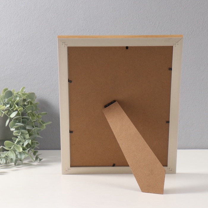 Фоторамка пластик формат А4 Фоторамка пластик формат А4 "Антик" голубая с белой полосой 1,5х24,8х33,5 см