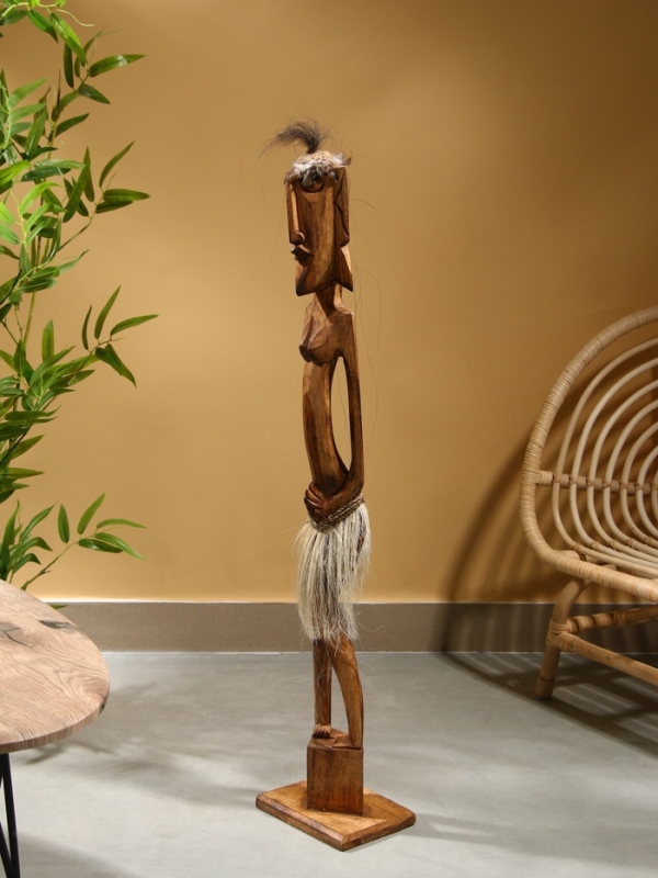 Сувенир интерьерный Сувенир интерьерный "Абориген" 19х14х100 см, дерево, цв. коричневый