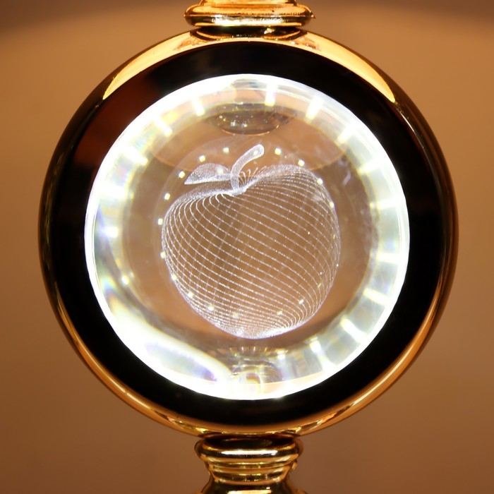 Настольная лампа с подсветкой Настольная лампа с подсветкой "Рунди" Е27 40Вт золото 24х24х41 см