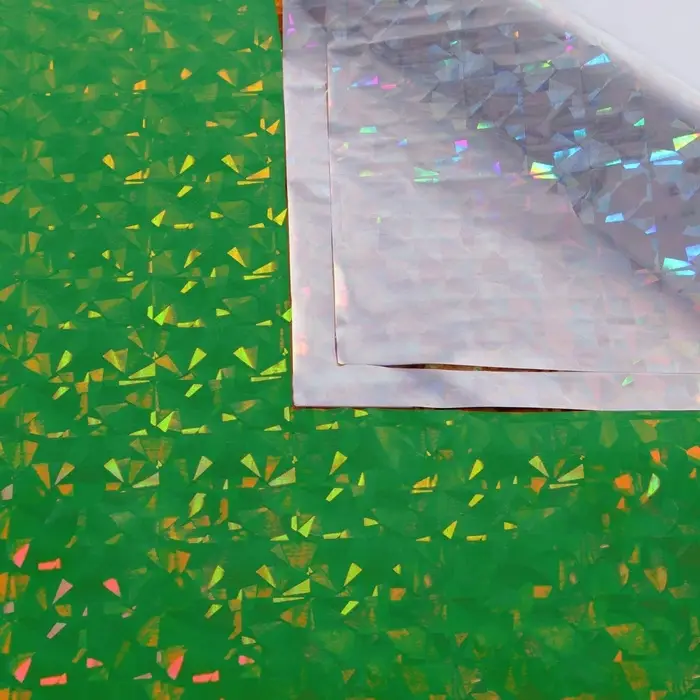 Пленка голографическая, «Калейдоскоп», зелёная, 70 см × 1 м Пленка голографическая, «Калейдоскоп», зелёная, 70 см × 1 м