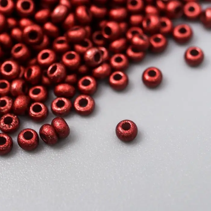 Бисер стекло 11/0  Бисер стекло 11/0 "Металлик. Красное дерево" 10 гр