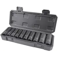 Набор головок торцевых ударных глубоких 1/2"DR (10 - 22 мм) (10 предметов) AVS NG12-10ID