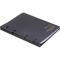 Тетрадь общая, BS, А5, 120л., клетка, кольца, Believe, черный N4761