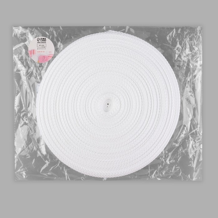 Стропа ременная, 30 мм, 50 ± 1 м, плотность 9,5 гр/м, цвет белый №3 Стропа ременная, 30 мм, 50 ± 1 м, плотность 9,5 гр/м, цвет белый №3