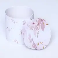 Набор круглых подарочных коробок 5 в 1 &laquo;Нежный образ&raquo;, 20&times;20 -14&times;14 см