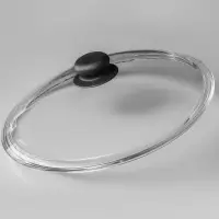 SATOSHI Крышка стеклянная безободковая с ручкой 28см