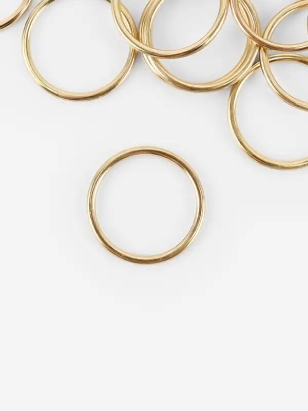 Кольцо для бретелей, металлическое, 15 мм, 20 шт., цвет золотой Кольцо для бретелей, металлическое, 15 мм, 20 шт., цвет золотой