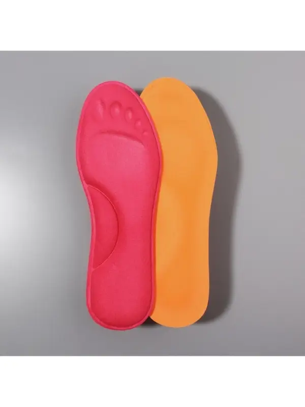 Стельки для обуви, с эффектом памяти, р-р RU до 38 (р-р Пр-ля до 40), 25 см, пара, розовые