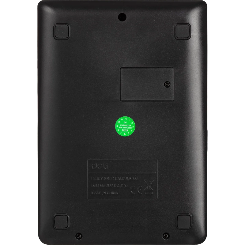 Калькулятор настольный ПОЛНОРАЗМ. Deli EM01320,12-р, дв.пит, 149х103мм,черн