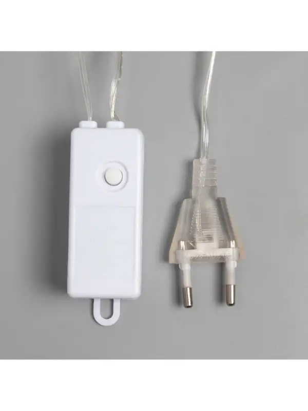 Гирлянда &laquo;Занавес&raquo; 1.6&times;1.6 м, роса, IP20, серебристая нить, 160 LED, свечение мульти, 8 режимов, 220 В