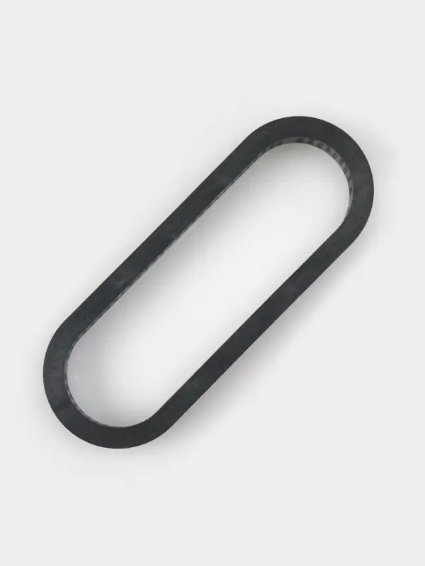 Формы для выпечки перфорированные Доляна &laquo;Овал&raquo;, набор 6 шт., пластик, 14.6&times;5.4&times;2 см, чёрные