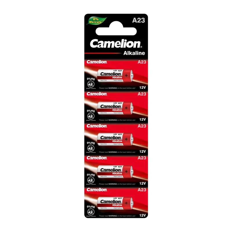 Батарейка Camelion LR23/A23/MN21 BL5 Alkaline 12V 0%Hg Батарейка Camelion LR23/A23/MN21 BL5 Alkaline 12V 0%Hg