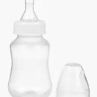 Бутылочка для кормления малыша M&B, классическое горло, от 0 мес., 150 мл., белая