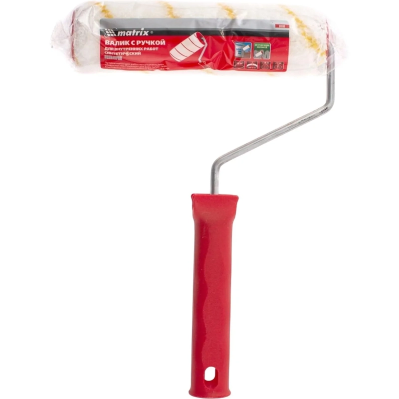 Валик 180 мм D=36 мм с ручкой 6 мм полиакрил Matrix 80880