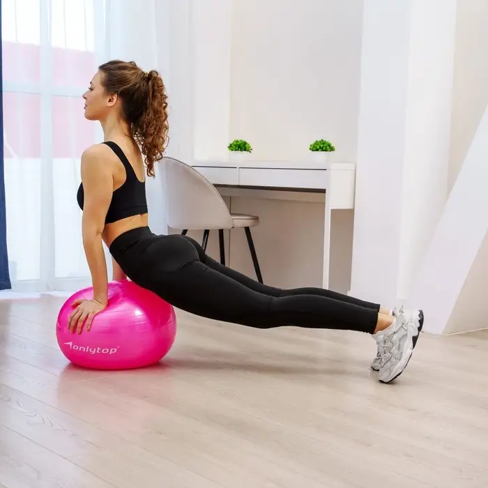 Фитбол ONLYTOP, d=65 см, 900 г, антивзрыв, МИКС