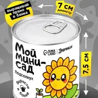 Набор для опытов ЭВРИКИ &laquo;Мой мини-сад&raquo;, подсолнух