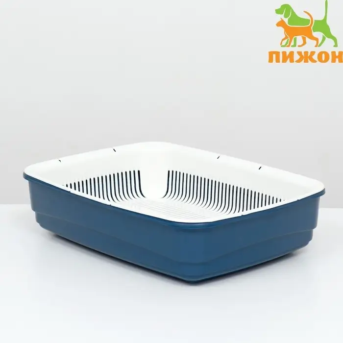 Лоток большой с сеткой Atlantis &laquo;Стандарт&raquo;, 42&times;31&times;10 см, синий