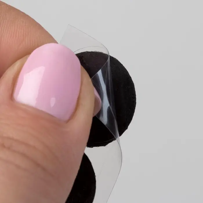 Набор липучек на клеевой основе, d = 2 см, 4 пары/8 шт, цвет чёрный Набор липучек на клеевой основе, d = 2 см, 4 пары/8 шт, цвет чёрный