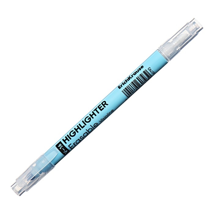 Двухсторонний маркер текстовыделитель 4 мм, ErichKrause Visioline V-16 Erasable Pastel, голубой Двухсторонний маркер текстовыделитель 4 мм, ErichKrause Visioline V-16 Erasable Pastel, голубой