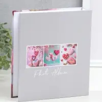 Фотоальбом на 100 фото 13х18 см "Сердца в сердцах" в коробке 5х18х20,5 см