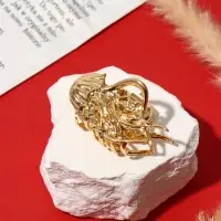 Краб для волос "Лейла море" медуза, 6,5 см, золото