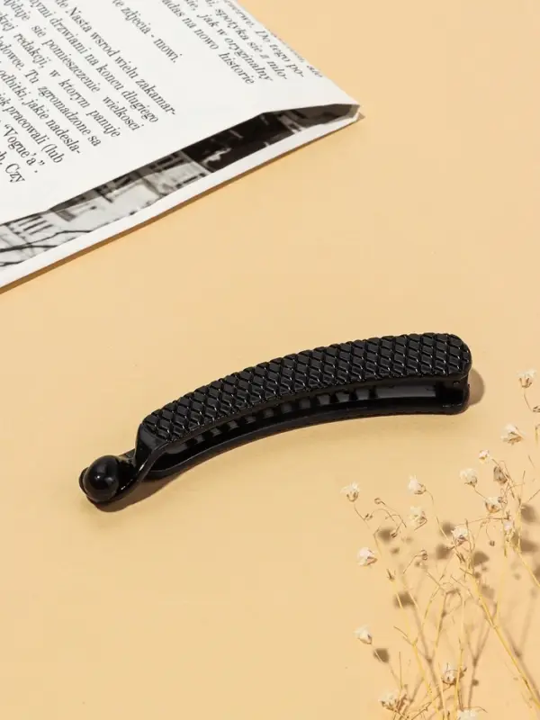 Банан для волос &laquo;Классика чёрный&raquo;, ромбы, 10.5 см, чёрный