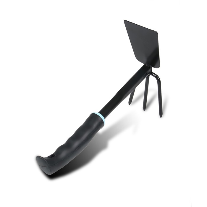 Мотыжка комбинированная, длина 30 см, 3 зубца, пластиковая ручка, Greengo