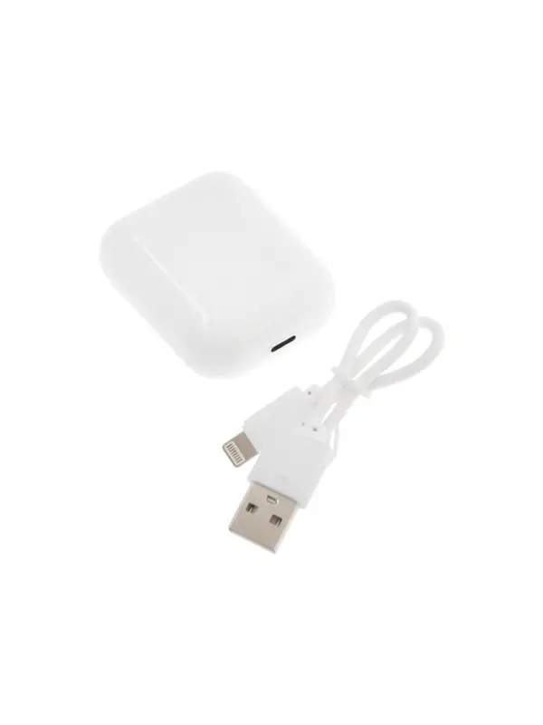 Наушники беспроводные Luazon i12, TWS, вкладыши, Bluetooth 5.0, 35/300 мАч, белые глянцевые