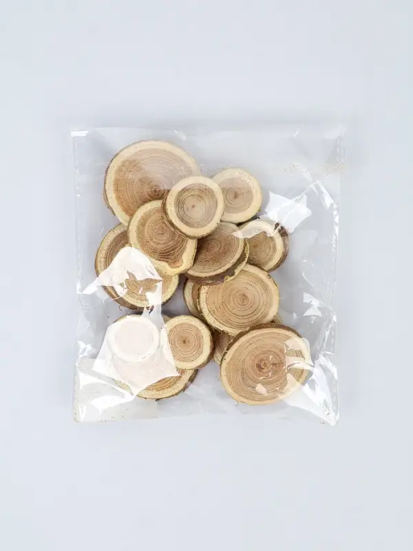 Декор &laquo;Спилы&raquo;, размеры МИКС, возможные размеры спилов: от 2 до 14 см