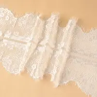 Кружево реснички, 195 мм, 3&plusmn;0.5 м, белое