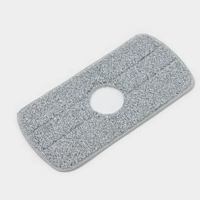 Насадка для швабры Raccoon, с вырезом, микрофибра, прямоугольная, 30&times;14.5 см, серая