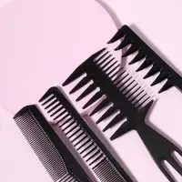 Набор расчёсок, 8 предметов, чёрный