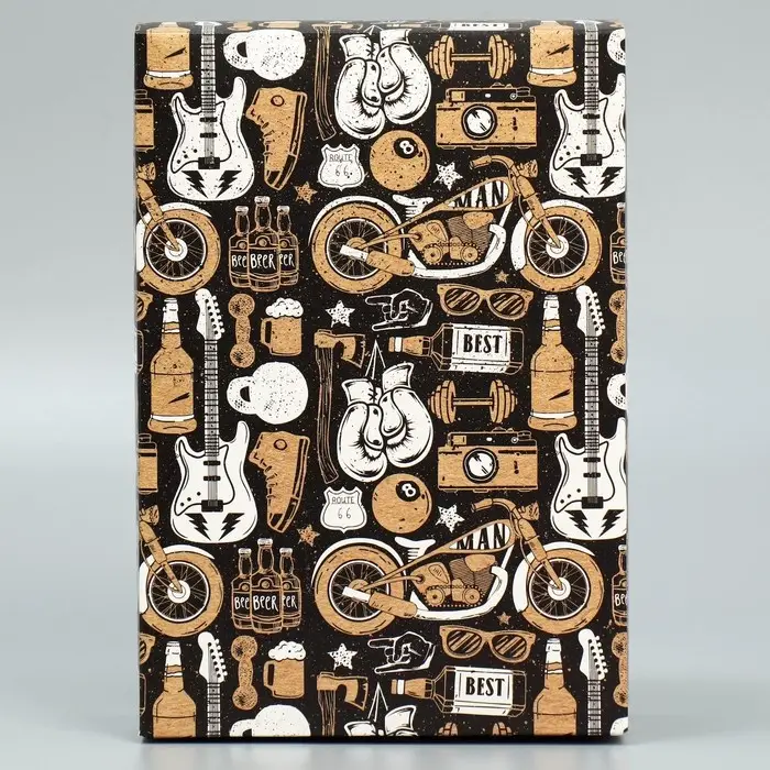 Коробка подарочная складная, упаковка, «Брутальность», 16 х 23 х 7.5 см Коробка подарочная складная, упаковка, «Брутальность», 16 х 23 х 7.5 см