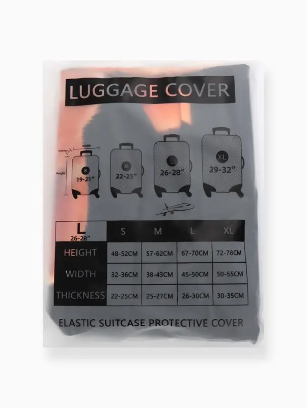 Чехол для чемодана &laquo;Корги&raquo;, 28", чёрный