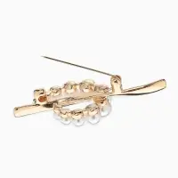 Брошь &laquo;Нежность&raquo;, жемчуг, цвет белый в золоте