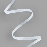 Лента репсовая, 6 мм, 23&plusmn;1 м, белая №01