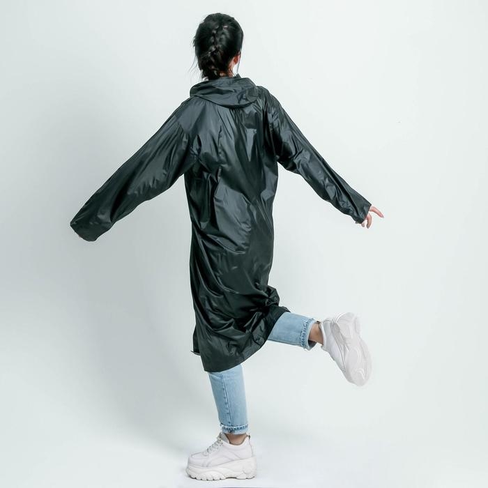 Дождевик взрослый плащ «На крыльях счастья», размер универсальный, размер 42-48, 60 х 110 см, цвет чёрный Дождевик взрослый плащ «На крыльях счастья», размер универсальный, размер 42-48, 60 х 110 см, цвет чёрный