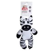 VETTA Игрушка для домашних животных, ПЭ, 14,5х24 см, зебра
