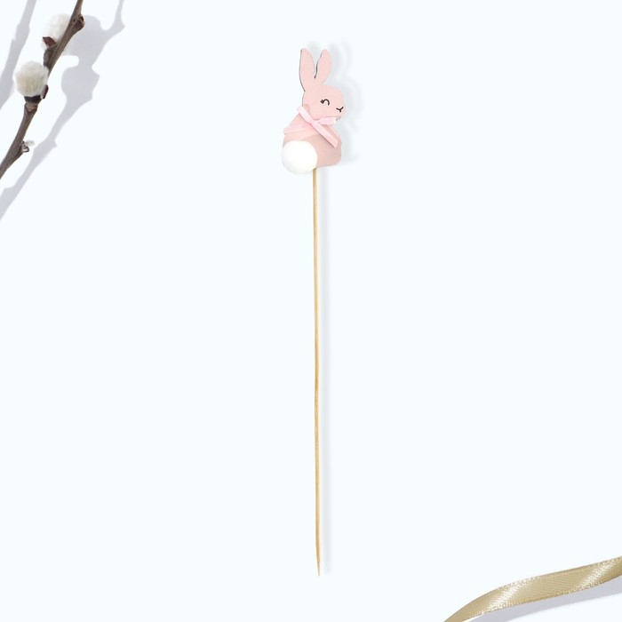 Топпер деревянный для украшения кулича «Кролик» на пасху, 7,3 х 4,2 см Топпер деревянный для украшения кулича «Кролик» на пасху, 7,3 х 4,2 см