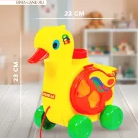 Игрушка-каталка с сортером &laquo;Уточка-несушка&raquo;