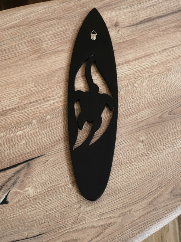 Панно "Доска для сёрфа "Черепашка" дерево 40х11 см