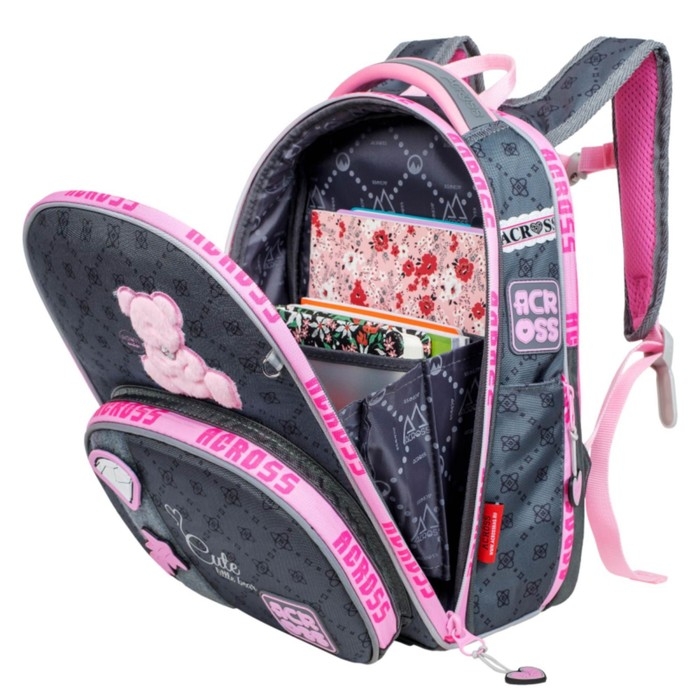 Рюкзак школьный 37 х 28 х 12 см, эргономичная спинка, Across 194 Рюкзак школьный 37 х 28 х 12 см, эргономичная спинка, Across 194