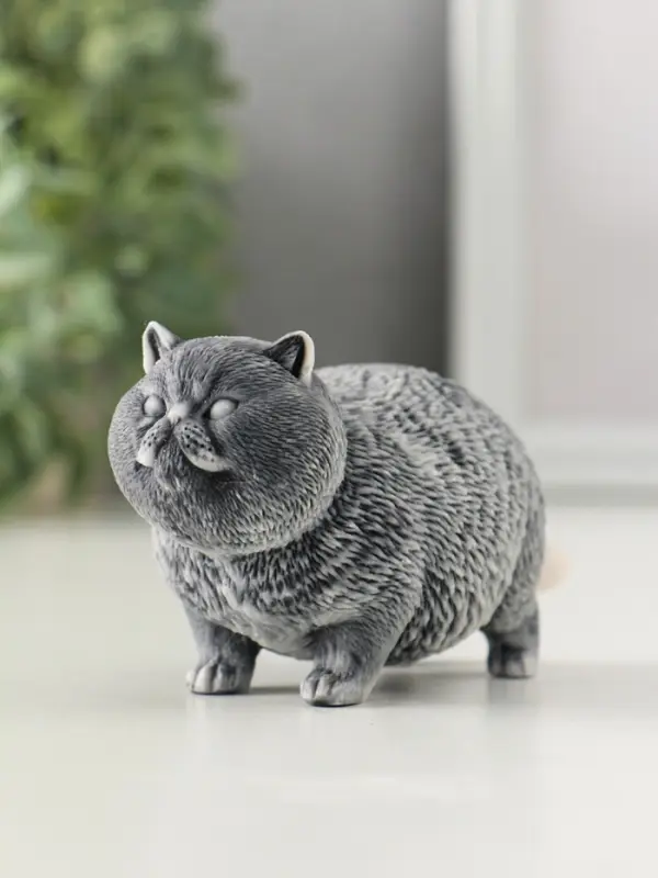 Сувенир "Кот толстый стоит" 5,5 см