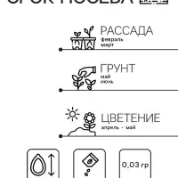 Семена комнатных цветов гербера &laquo;Джемсона&raquo;, смесь, 0.03 г