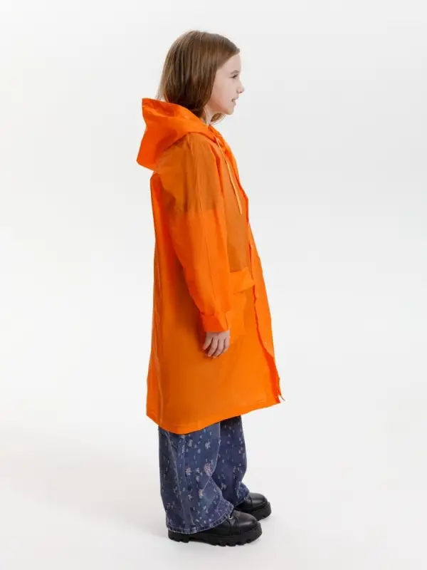 Дождевик детский RainDrop Kids, оранжевый, 10 лет (рост 130-140) Дождевик детский RainDrop Kids, оранжевый, 10 лет (рост 130-140)