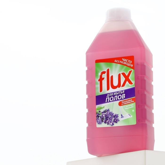 Средство для мытья полов, 1000 мл, аромат лаванды, FLUX