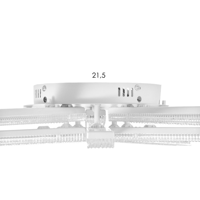 Люстра с ПДУ Люстра с ПДУ "Люччия" LED 200Вт 3000-6000Вт белый 67х67х10,5см BayerLux