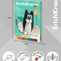 Пластилин мягкий (восковой) ErichKrause Baby, 10 цветов, 130 г, со стеком, в коробке