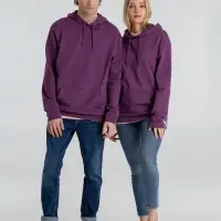 Толстовка с капюшоном унисекс Hoodie, фиолетовый меланж, размер XL